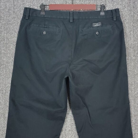 Banana Republic Pants Mens 36x31* Black Emerson Chino 100% Cotton - Picture 9 of 13